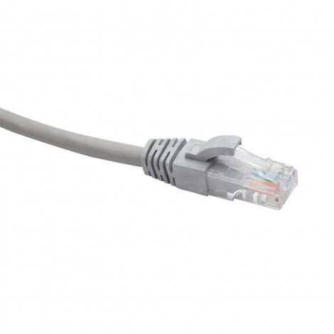 RJ45-RJ45 U/UTP Cat.6 LSZH нг(А)-HF (DR-201005), Патч-корд (коммутационный шнур) 0.5м, серый