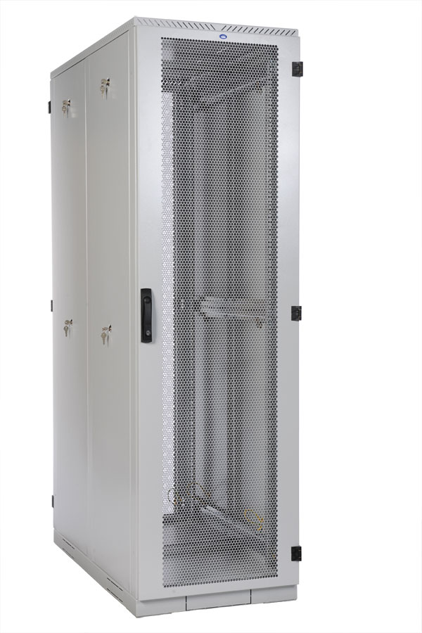 ЦМО ШТК-С-45.8.12-48АА Шкаф серверный напольный 45U (800х1200) дверь перфорированная, задние двойные перфорированные