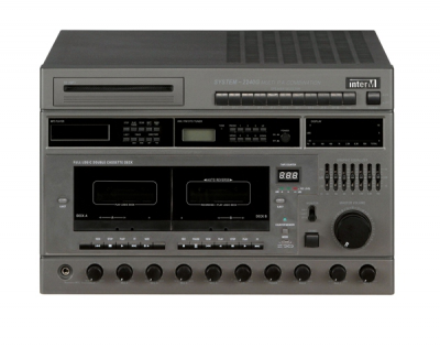 Inter-M SYS-2240G комбинированная система, 10 зон, 240 Вт, CD/MP3, тюнер, дека на 2 кассеты, 2 лин. и 5 микр. входов