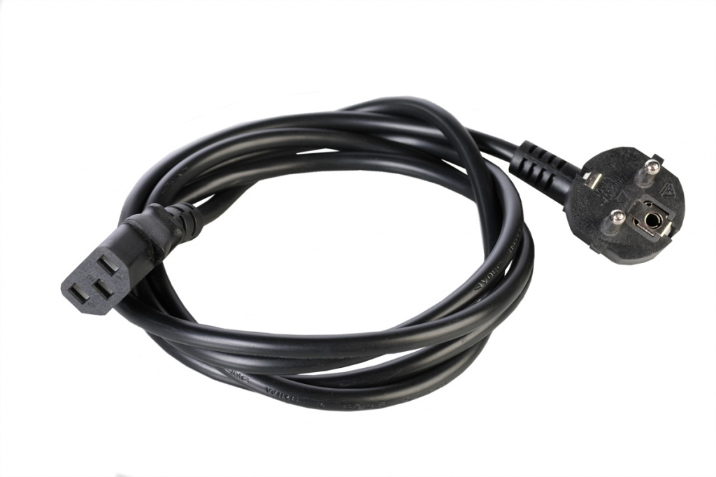 Rem R-10-Cord-C13-S-5 Шнур питания с заземлением IEC 60320 C13/EU-Schuko, 10А/250В (3x1.0), 5м