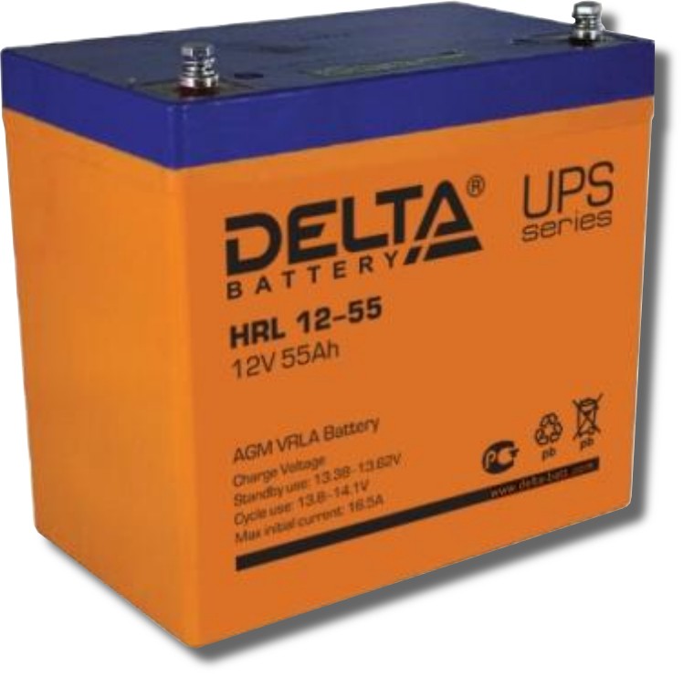 Delta HRL 12 - 55 Аккумулятор герметичный свинцово - кислотный