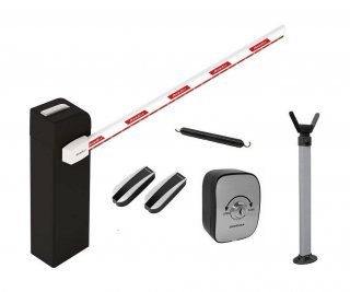 Doorhan BR-PRO5000KIT Комплект шлагбаума, в составе: стойка BARRIER-PRO со встроенной сигнальной лампой и приемником, стрела BOOM-5, опора V-HOLDER, ключ-кнопка KEYSWITCH-N, фотоэлементы PHOTOCELL-N, пружина BR13.