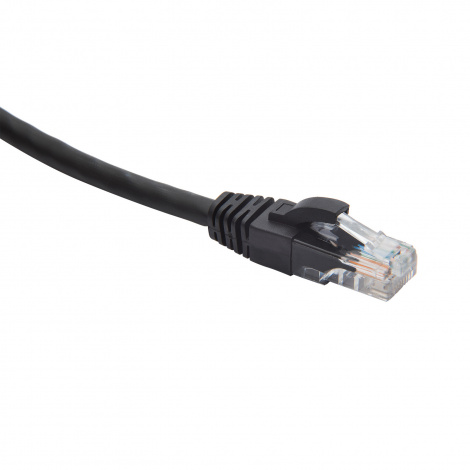 RJ45-RJ45 U/UTP Cat.5e LSZH нг(А)-HF (DR-181909), Патч-корд (коммутационный шнур) 2м, черный