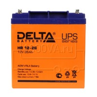 Deltа HR 12-26 Аккумулятор 12В, 26А/ч