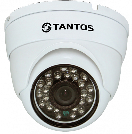 Tantos TSi-Vecof (3.6) Антивандальная купольная универсальная видеокамера 4в1 (AHD, TVI, CVI, CVBS)