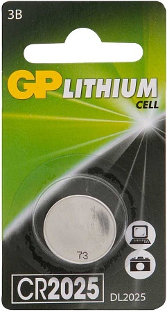 GP Lithium CR2025 Батарея (1шт/уп)