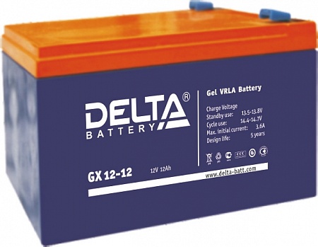 Deltа GX 12-12 аккумуляторная батарея
