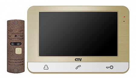 CTV DP1703 CH Комплект цветного видеодомофона (7&amp;quot;), в составе: панель CTV-D10NG, монитор CTV-M1703MD CH