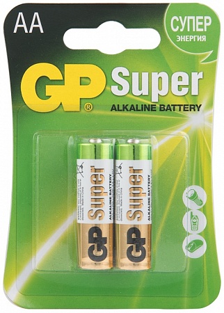 GP Super Alkaline 15A LR6 AA Батарея (2шт/уп)