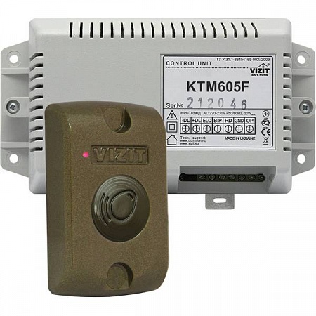 Vizit КТМ605F Контроллер ключей VIZIT  -  RF3 (RFID  -  13.56МГц, до 2680 ключей)