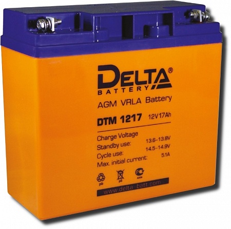 Deltа DTM1217 Аккумулятор герметичный свинцово-кислотный