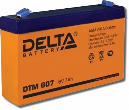 Deltа DTM607 Аккумулятор герметизированный cвинцово-кислотный