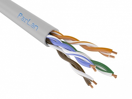 Паритет ParLan Patch U/UTP Cat5e 4х2х0.60 PVC Кабель гибкий для СКС и IP-сетей