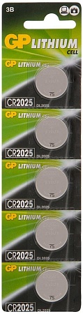 GP Lithium CR2025 Батарея (5шт/уп)