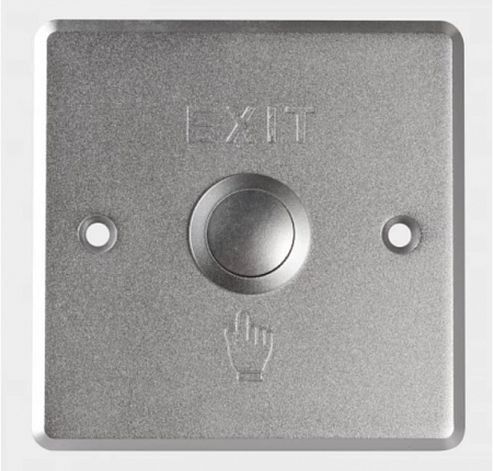 Hikvision DS-K7P01 Механическая кнопка выхода, 86×86×28.9, панель - алюминиевый сплав, кнопка - металл.