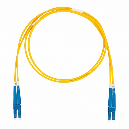DATAREX Шнур оптический коммутационный патч-корд,  LC-LC, дуплекс (duplex) OS2, нг(А)-HF, желтый, 20 м