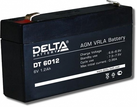 Deltа DT6012 Аккумулятор герметизированный cвинцово-кислотный
