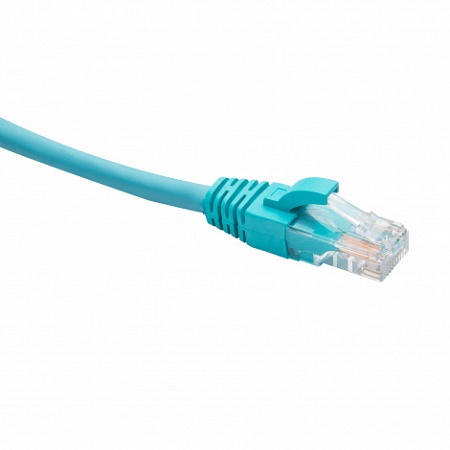 DATAREX RJ45-RJ45 U/UTP Cat.5e LSZH нг(А)-HF (DR-181605) Патч-корд (коммутационный шнур)  0.5м, бирюзовый