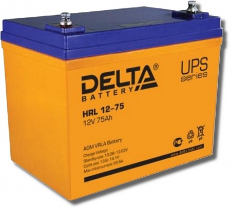Deltа HRL12-75 Аккумулятор герметизированный cвинцово-кислотный