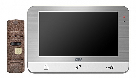 CTV DP1703 S Комплект цветного видеодомофона (7&amp;quot;), в составе: панель CTV-D10NG, монитор CTV-M1703MD S