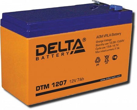 Deltа DTM1207 Аккумулятор герметичный свинцово-кислотный