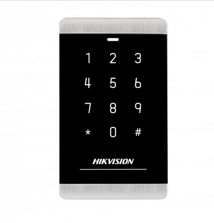 Hikvision DS-K1103MK Считыватель карт формата Mifare с сенсорной клавиатурой, 129x76x14.7