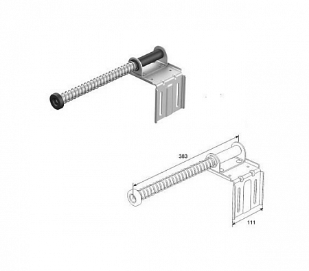 Doorhan 25046 Амортизатор пружинный модернизированный укороченный