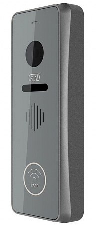 CTV D3002EM S Вызывная панель цветного видеодомофона, стиль Hi-Tech, 1000ТВЛ, серебро