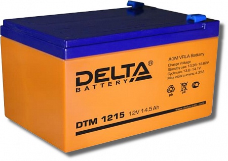 Deltа DTM1215 Аккумулятор герметизированный cвинцово-кислотный